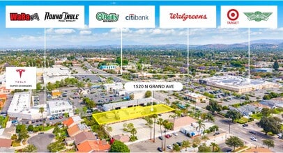 1520 N Grand Ave, Santa Ana, CA - Aérien Vue de la carte - Image1