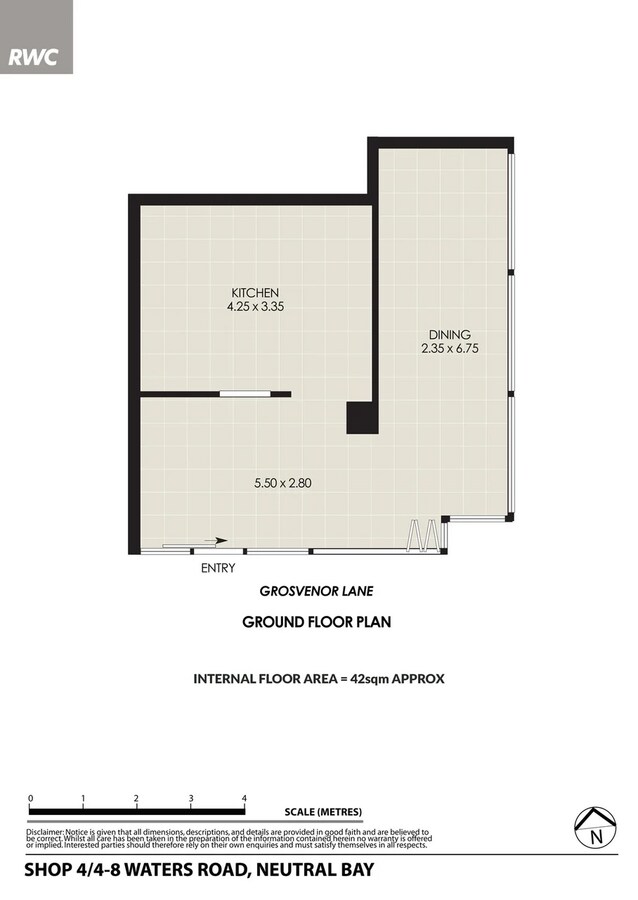 4-8 Waters Rd, Neutral Bay, NSW 2089 - Unit 4 - - Floor Plan - Image 2 of 3