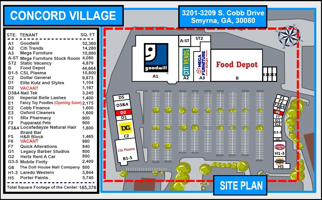 3201-3209 S Cobb Dr, Smyrna, GA à louer Photo du bâtiment- Image 1 de 8