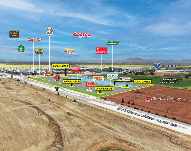 Swc Of Ontario Ranch Road & Hamner Ave, Ontario, CA à louer - Photo du bâtiment - Image 1 de 4
