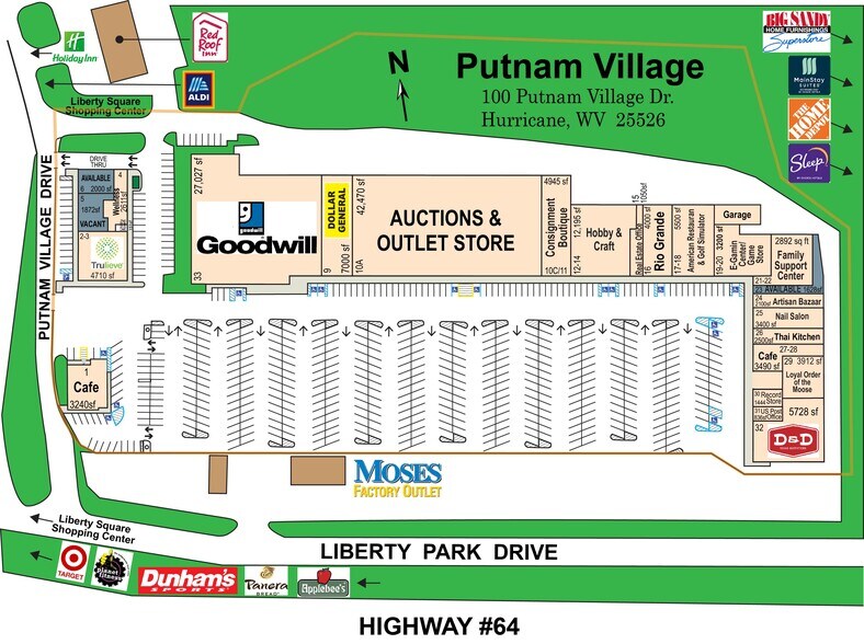 15-33 Putnam Village Dr, Hurricane, WV à louer - Plan de site - Image 2 de 7