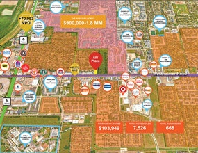 13660-13670 Westheimer Rd, Houston, TX - Aerial  map view
