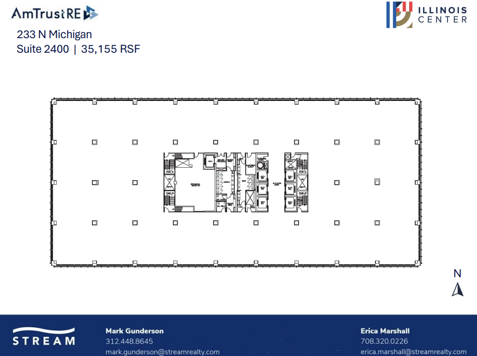 233 N Michigan Ave, Chicago, IL à louer Plan d  tage- Image 1 de 1