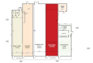 997-1005 Amboy Ave, Edison, NJ à louer Plan d’étage- Image 1 de 2