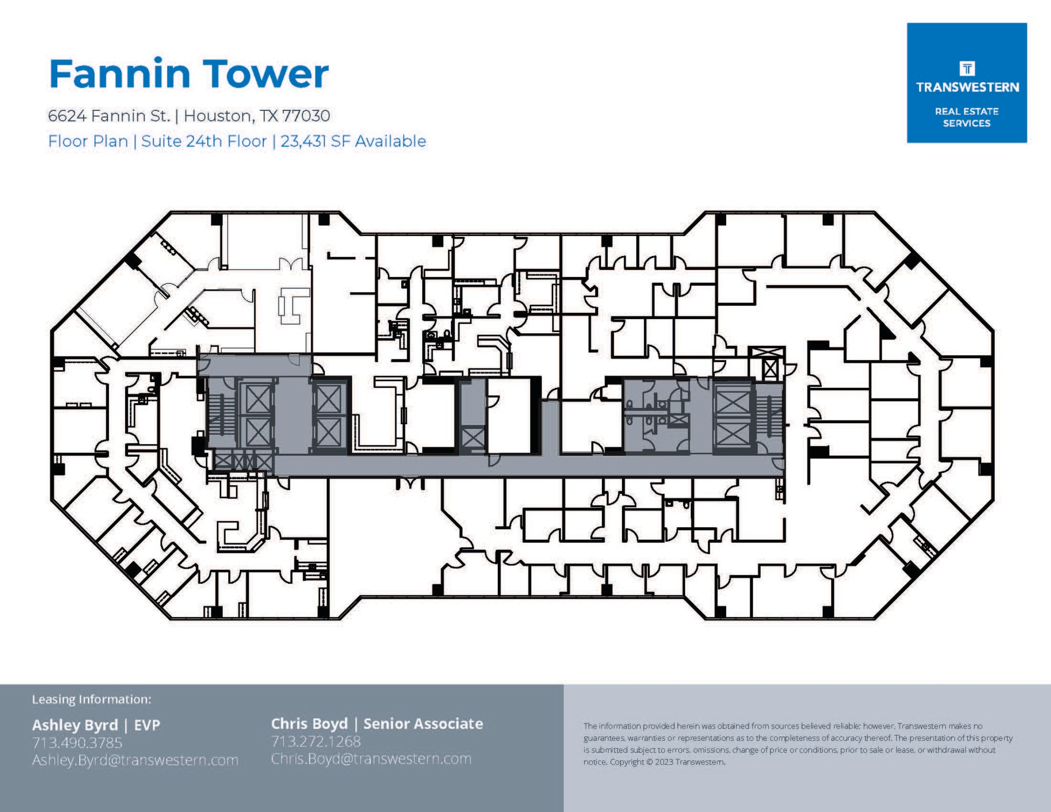 6624 Fannin St, Houston, TX à louer Plan d’étage- Image 1 de 1