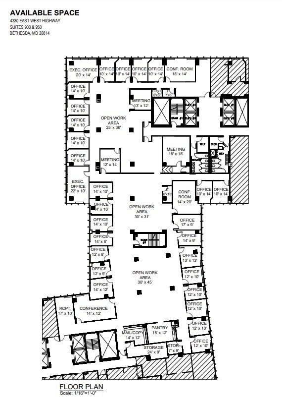 4340 East-West Hwy, Bethesda, MD for lease Floor Plan- Image 1 of 1