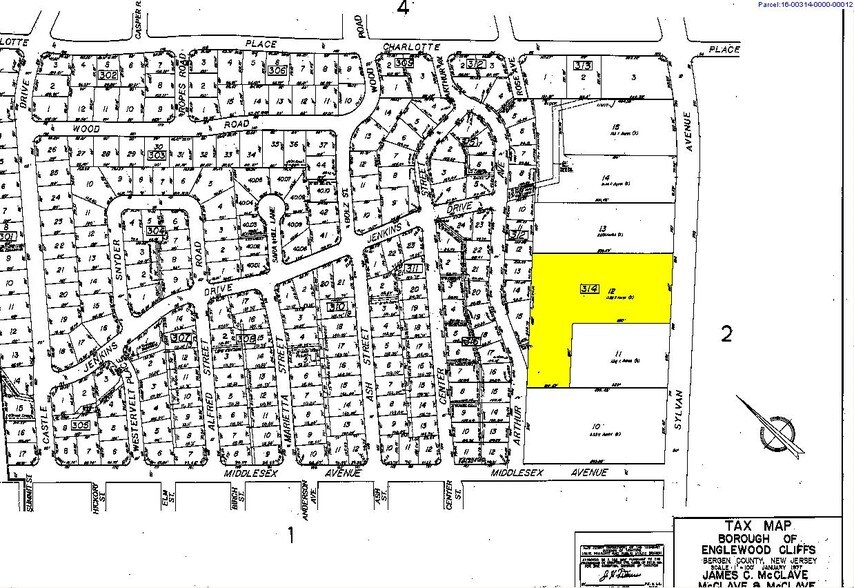 190-210 Sylvan Ave, Englewood Cliffs, NJ à louer - Plan cadastral - Image 2 de 6