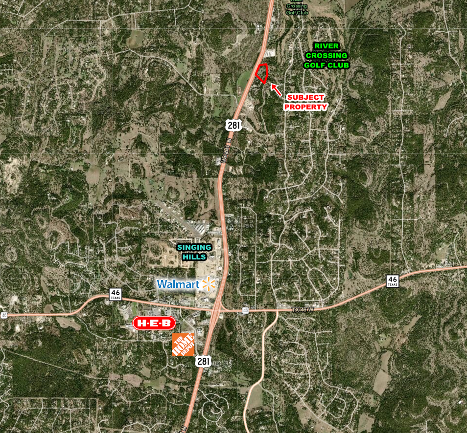 6550 Hwy 281 N, Spring Branch, TX à vendre Aérien- Image 1 de 3