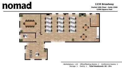 1237-1239 Broadway, New York, NY for lease Floor Plan- Image 1 of 4