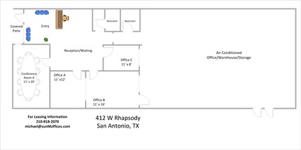 410-412 W Rhapsody Dr, San Antonio, TX for lease Site Plan- Image 1 of 1