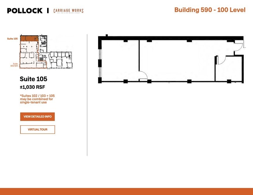 590 Means St NW, Atlanta, GA à louer Plan d’étage- Image 1 de 2