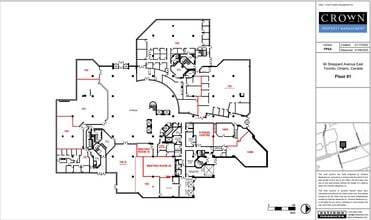 90 Sheppard Ave E, Toronto, ON à louer Plan d’étage- Image 1 de 6