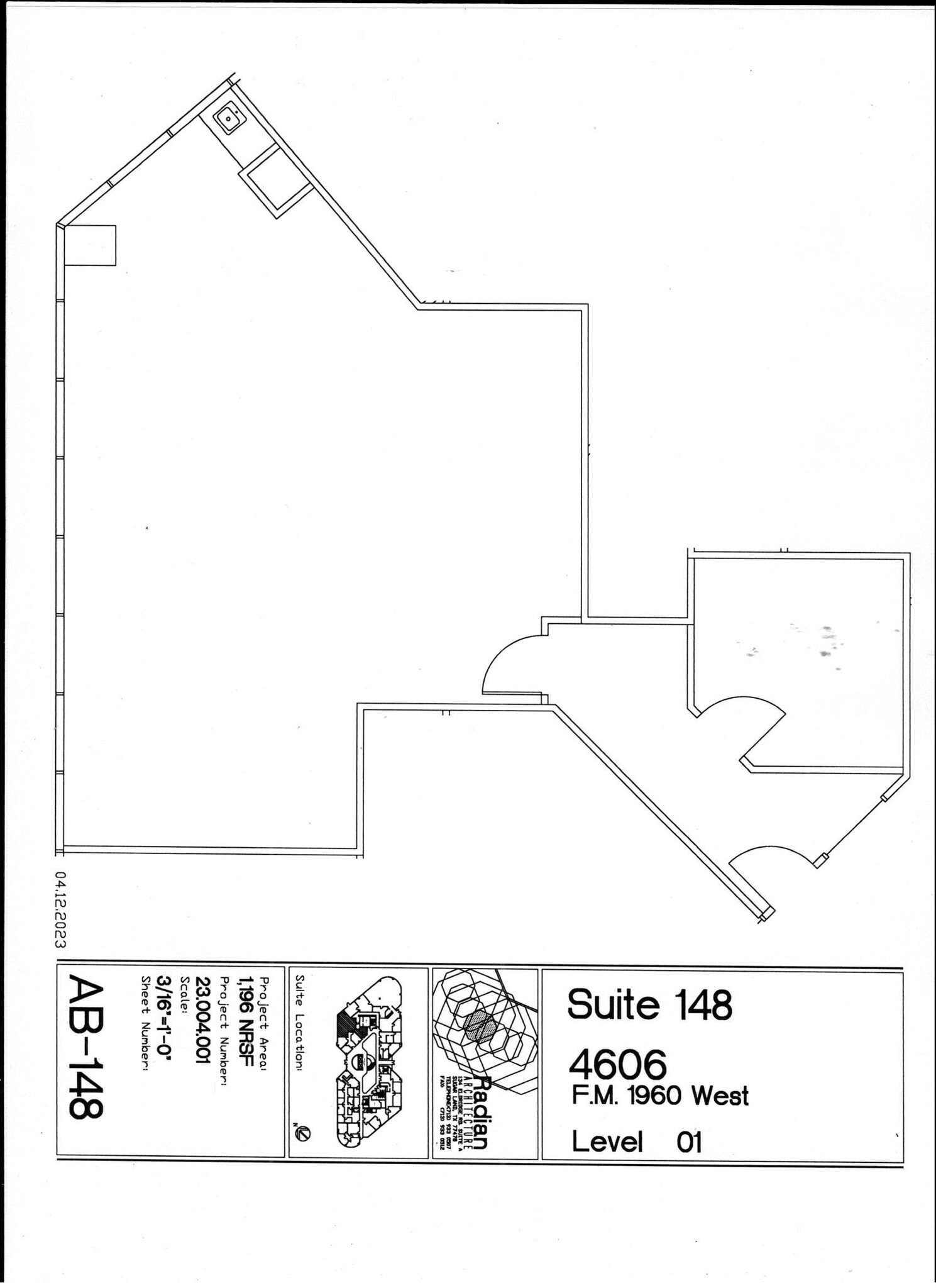4606 FM 1960 W, Houston, TX for lease Floor Plan- Image 1 of 1
