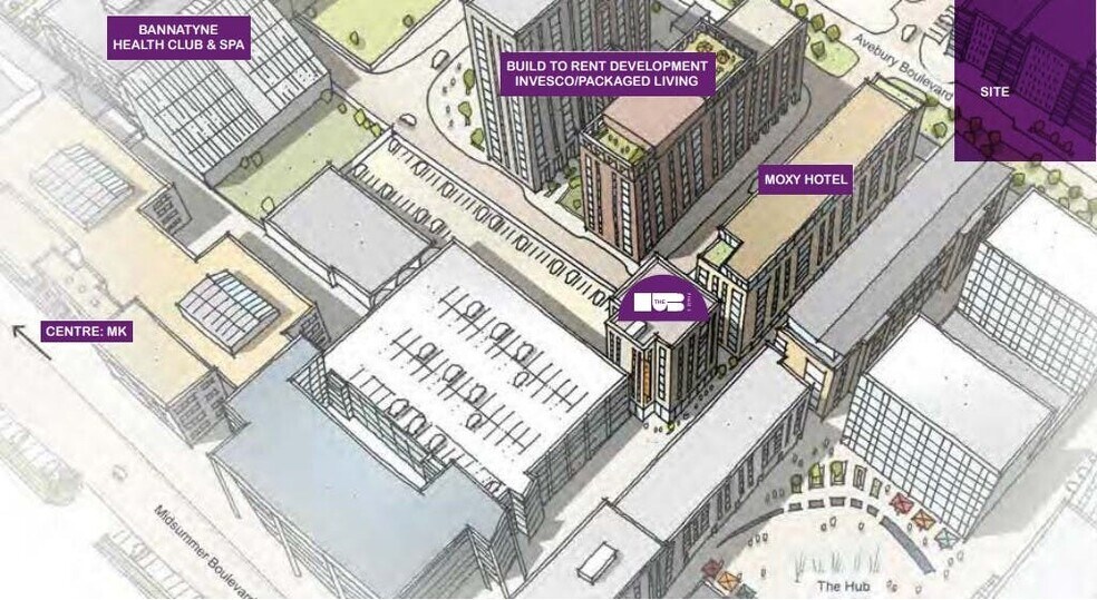 Avebury Blvd, Milton Keynes à vendre - Photo du bâtiment - Image 2 de 3