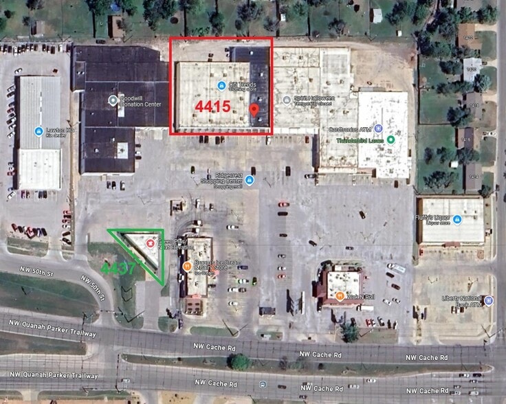4413-4415 NW Cache Rd, Lawton, OK for lease - Aerial - Image 1 of 3