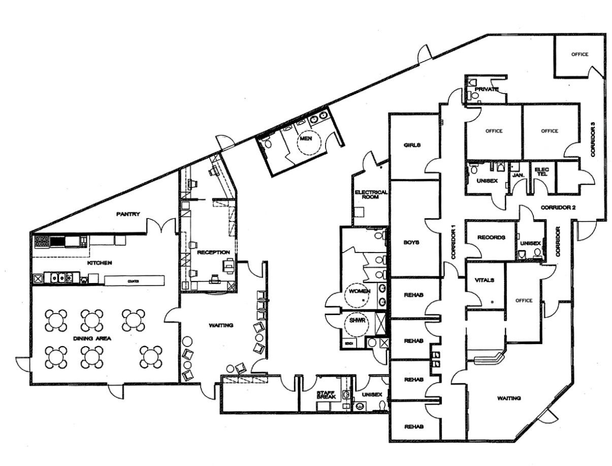1225 E Cliff Dr, El Paso, TX for lease Floor Plan- Image 1 of 1