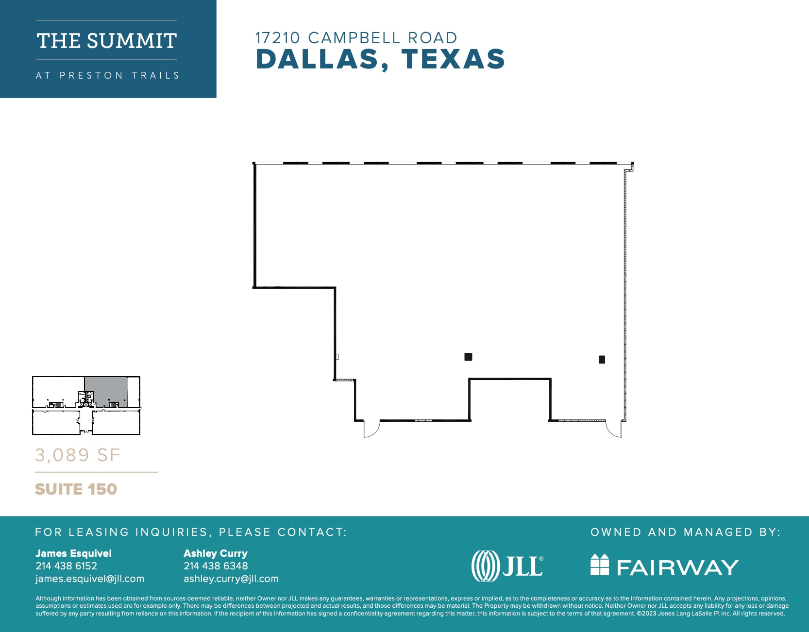 17101 Preston Rd, Dallas, TX à louer Plan d’étage- Image 1 de 1
