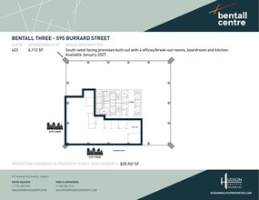 595 Burrard St, Vancouver, BC for lease Floor Plan- Image 1 of 1
