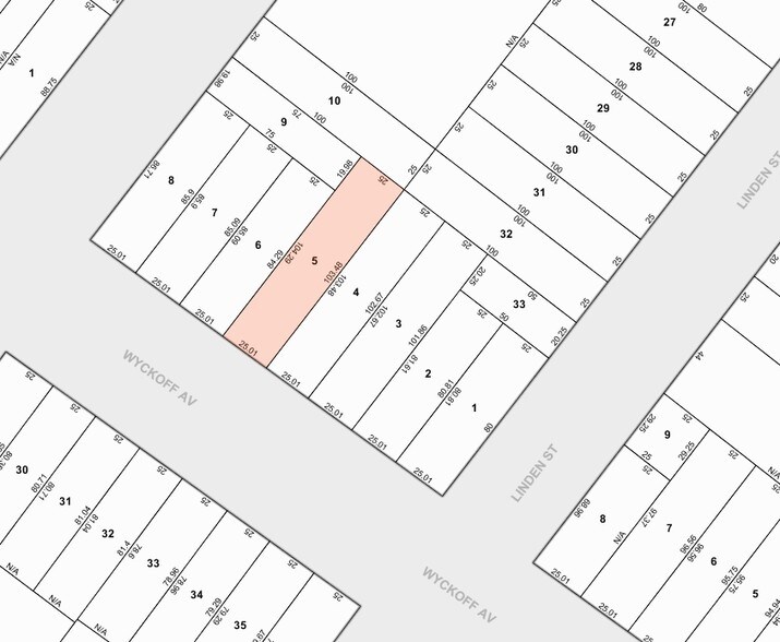 291 Wyckoff Ave, Brooklyn, NY for sale - Plat Map - Image 3 of 3