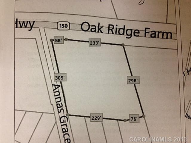 Oak Ridge Farm Rd, Mooresville, NC for sale - Plat Map - Image 2 of 3