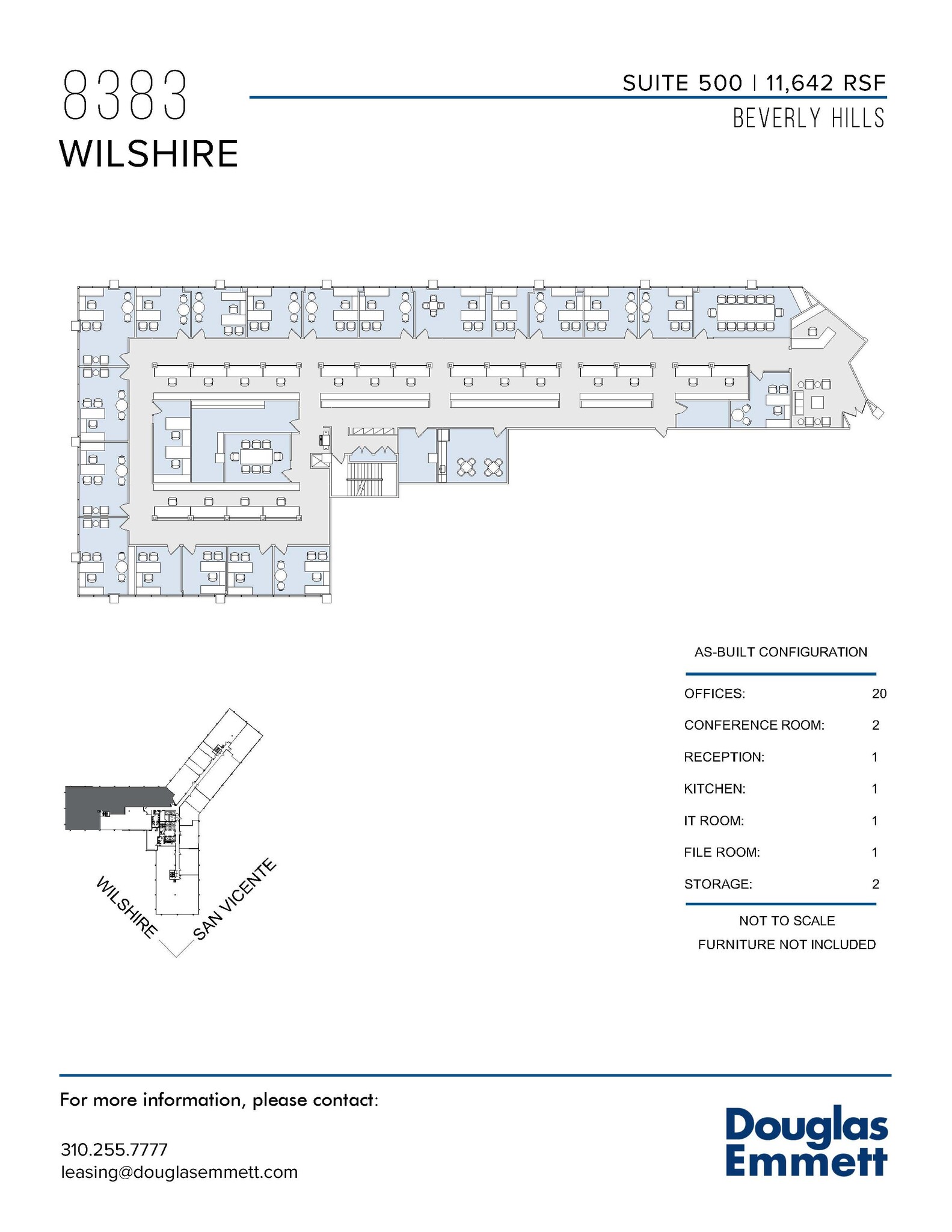 8383 Wilshire Blvd, Beverly Hills, CA à louer Plan d  tage- Image 1 de 1