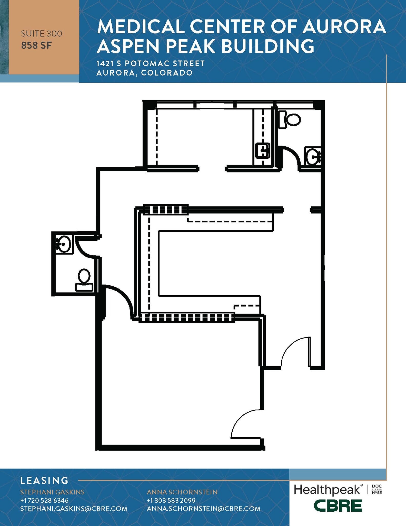 1411 S Potomac St, Aurora, CO à louer Plan d’étage- Image 1 de 2