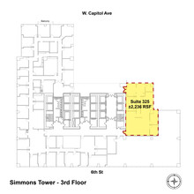 425 W Capitol Ave, Little Rock, AR à louer Plan d  tage- Image 1 de 2