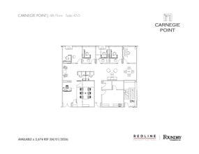 6101 Carnegie Blvd, Charlotte, NC à louer Plan d’étage- Image 1 de 1