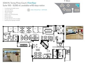 3333 N Torrey Pines Ct, La Jolla, CA for lease Floor Plan- Image 1 of 1