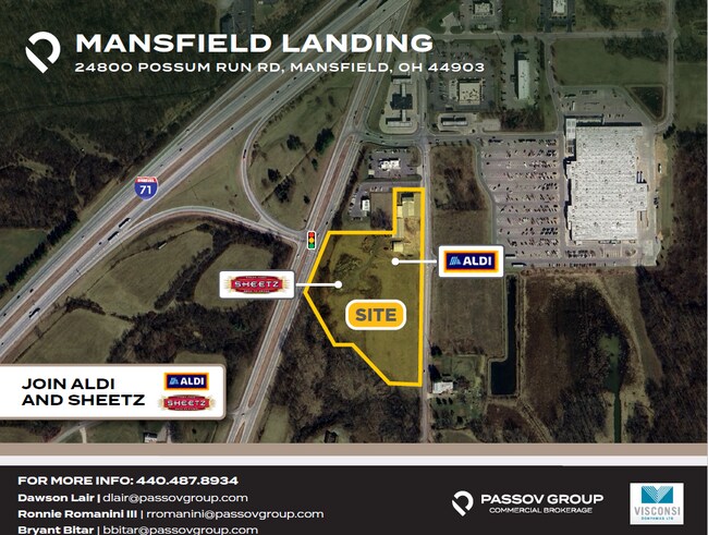 Plus de détails pour 2480 Possum Run Rd, Mansfield, OH - Terrain à louer
