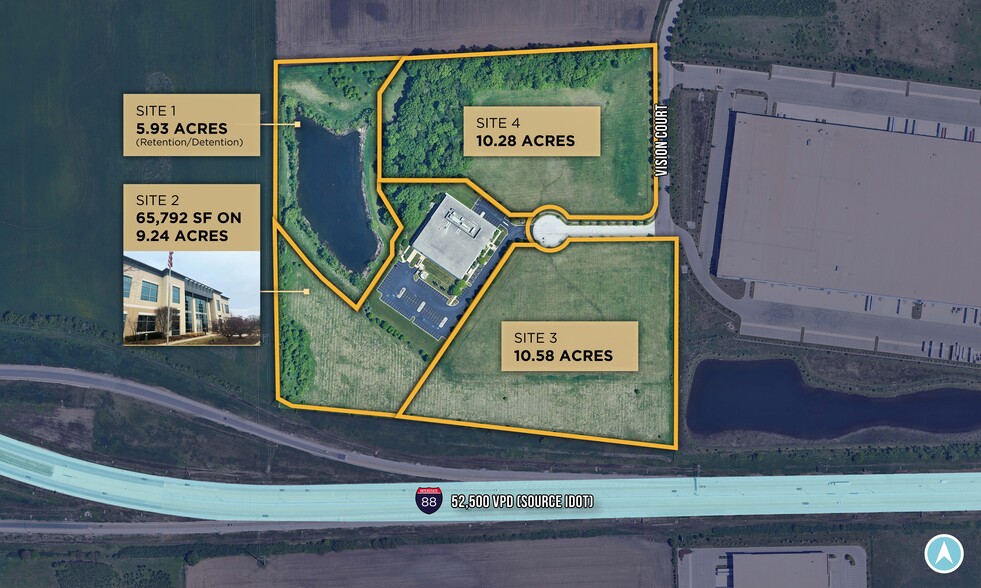 Vision Ct, Aurora, IL à vendre - Plan de site - Image 2 de 2