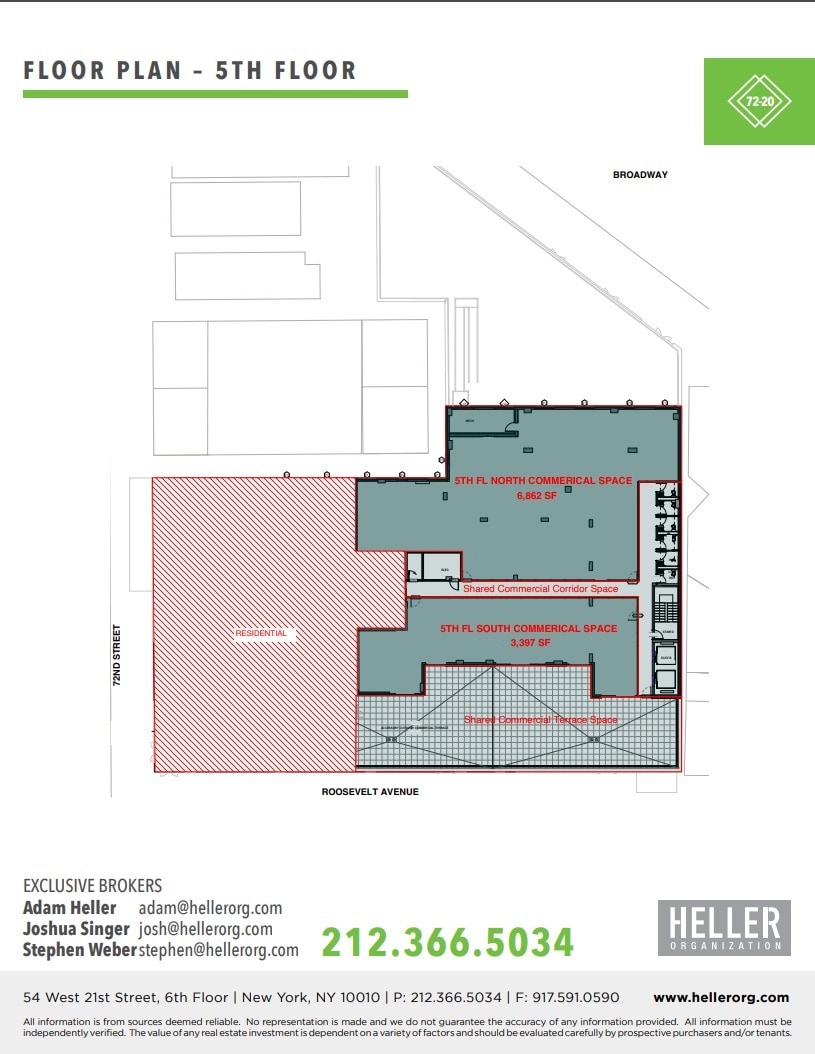 72-20 Broadway, Jackson Heights, NY for lease Floor Plan- Image 1 of 4