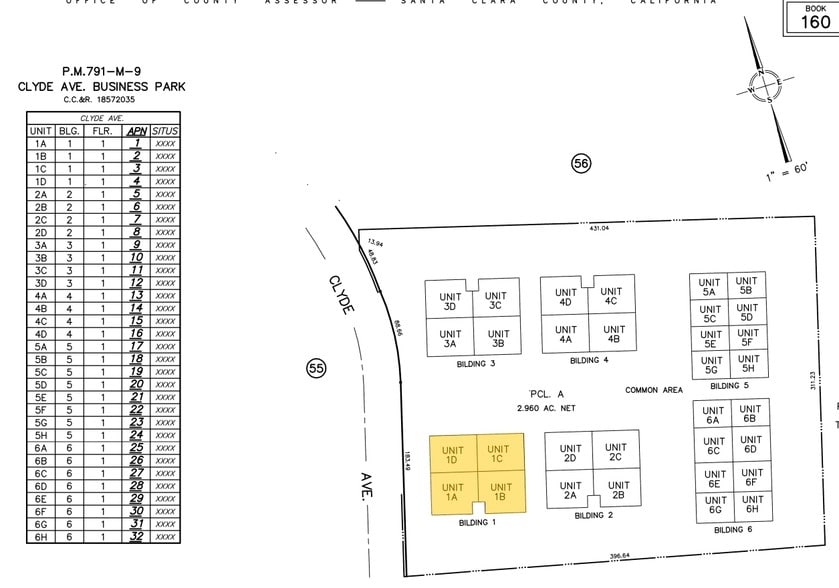555 Clyde Ave, Mountain View, CA for lease - Plat Map - Image 2 of 13