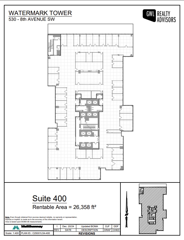 530 8th Ave SW, Calgary, AB for lease Floor Plan- Image 1 of 1