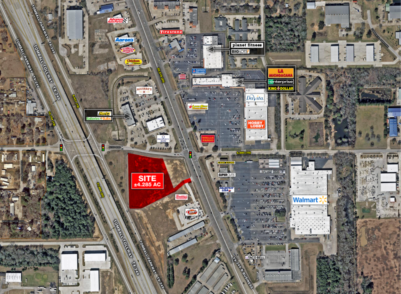 SWQ Business 249 & Alice Rd, Tomball, TX for sale - Aerial - Image 1 of 4