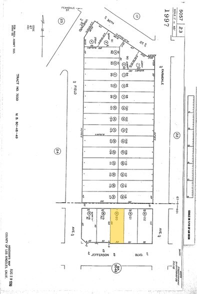 4611 W Jefferson Blvd, Los Angeles, CA à vendre - Plan cadastral - Image 3 de 3