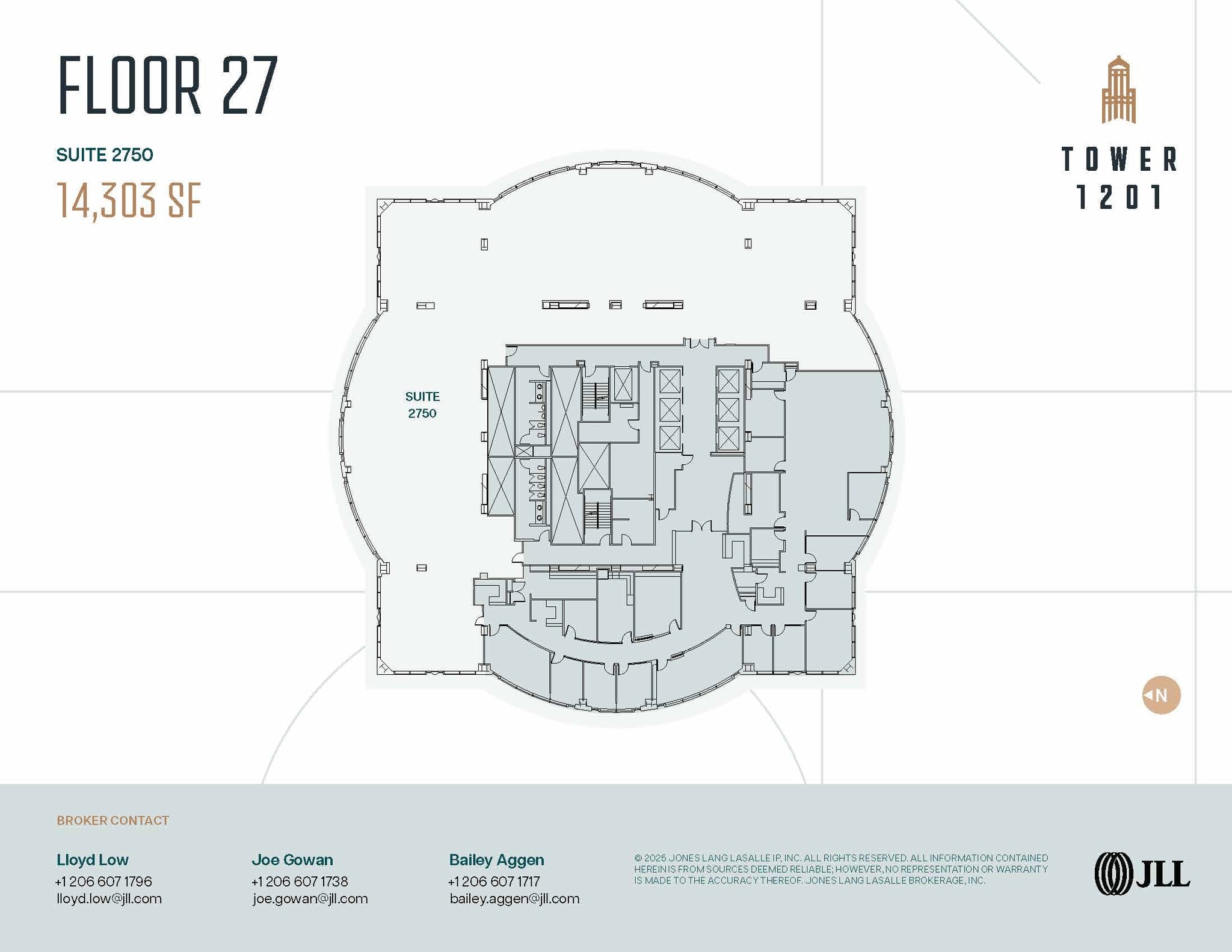 1201 3rd Ave, Seattle, WA à louer Plan d’étage- Image 1 de 1