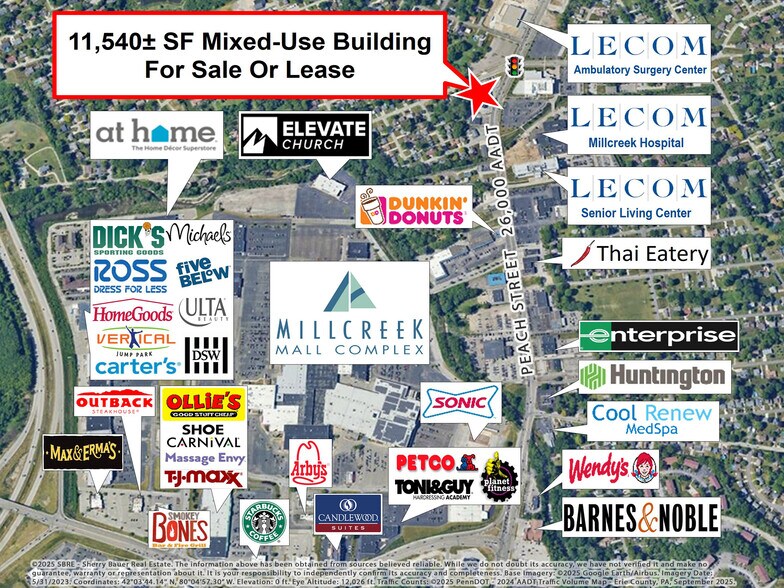 5430 Peach St, Erie, PA à vendre - Aérien - Image 2 de 51