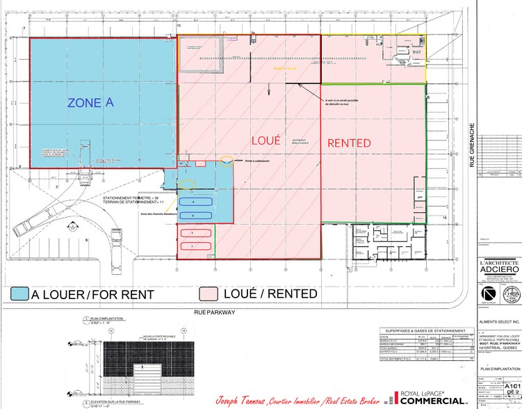 9501 Boul Parkway, Montréal, QC à louer - Plan d’étage - Image 2 de 11