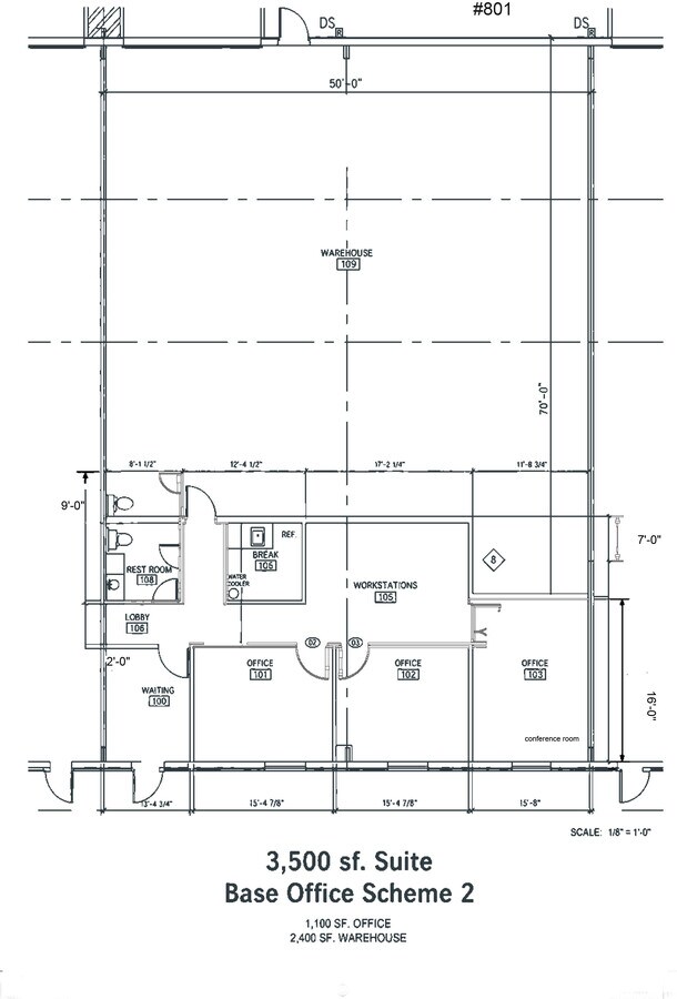202 Industrial Blvd, Sugar Land, TX 77478 - Unit 801 - - Floor Plan - Image 1 of 5