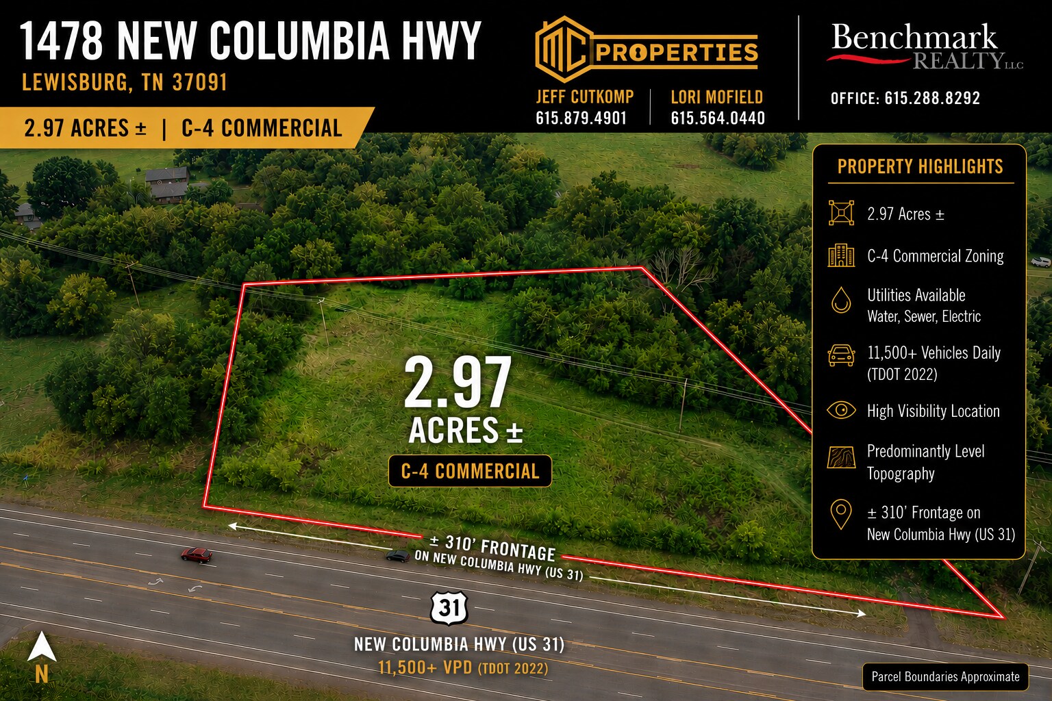 1478 New Columbia Hwy, Lewisburg, TN à vendre Photo du bâtiment- Image 1 de 13