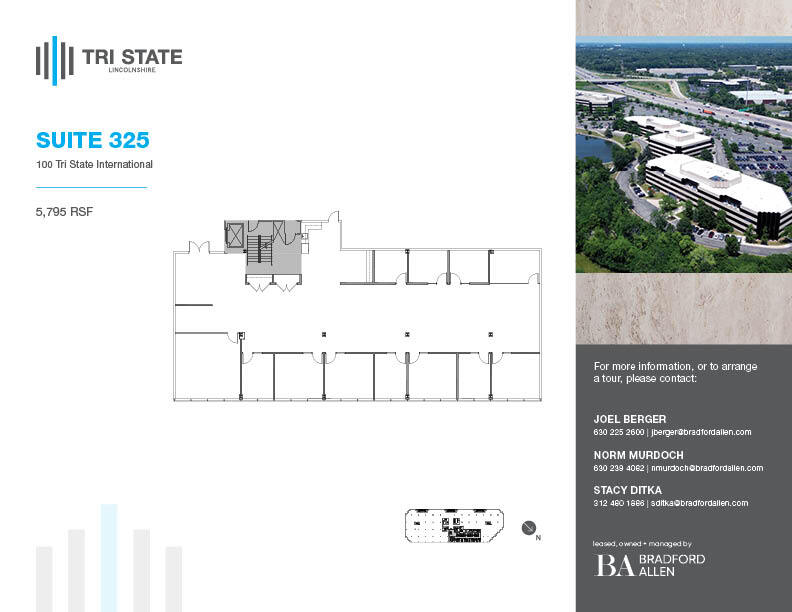 300 Tri State International, Lincolnshire, IL for lease Floor Plan- Image 1 of 1