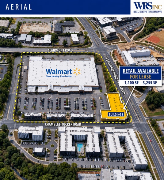 Peachtree Industrial Blvd, Chamblee, GA for lease - Aerial - Image 2 of 13