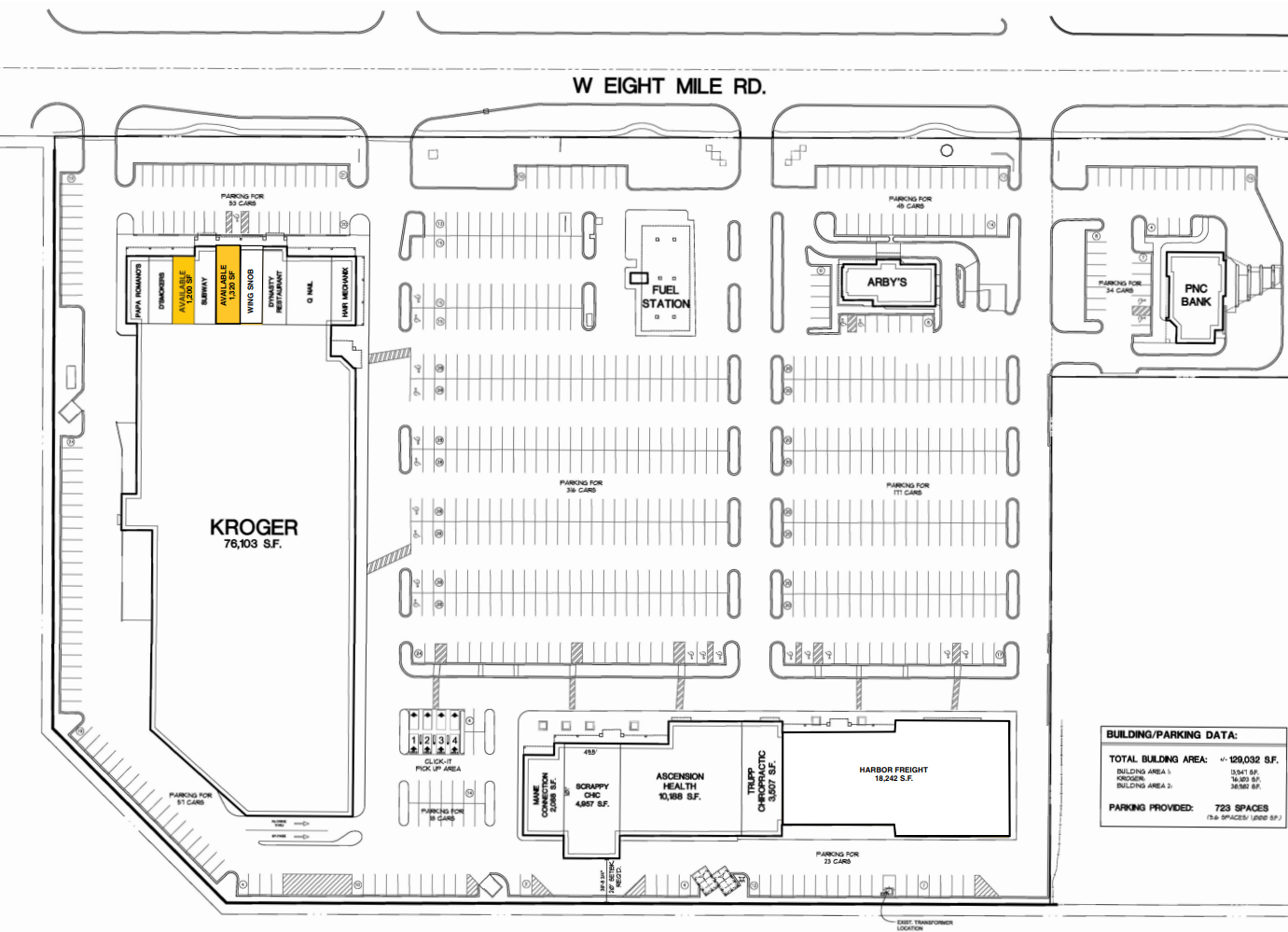 33525 8 Mile Rd, Livonia, MI à louer Plan de site- Image 1 de 1