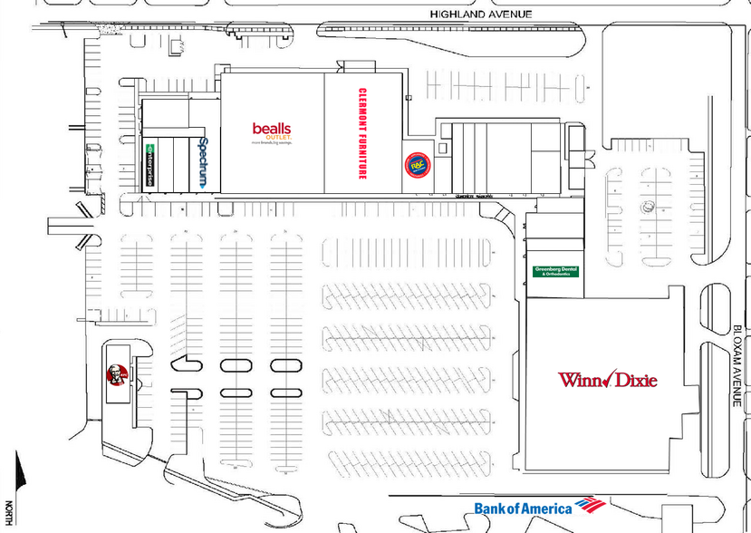 684 W Highway 50, Clermont, FL à louer - Plan de site - Image 3 de 4