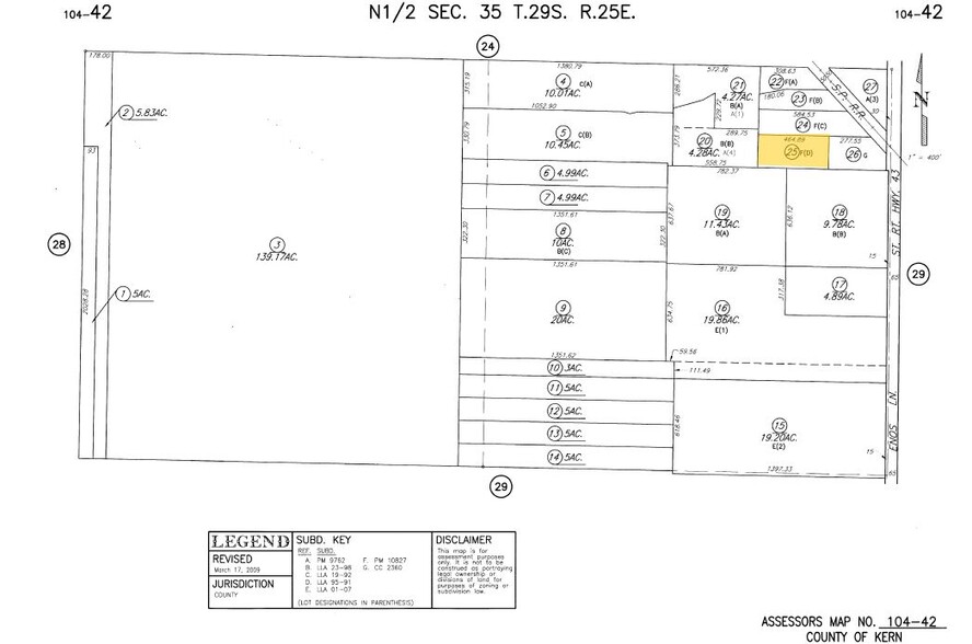 Earthmover Ct, Bakersfield, CA for lease - Plat Map - Image 1 of 1