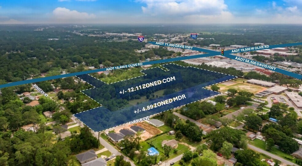 2215 Fairburn St/ Olive St, Pensacola, FL for sale - Primary Photo - Image 1 of 2