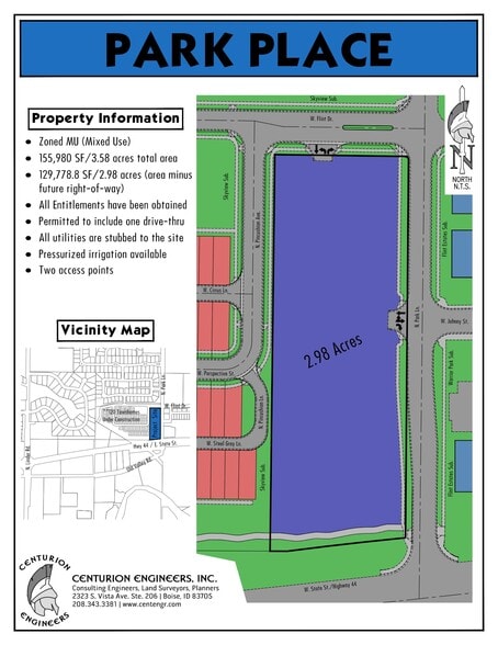 101 N Park Ln, Eagle, ID à vendre - Plan cadastral - Image 2 de 4