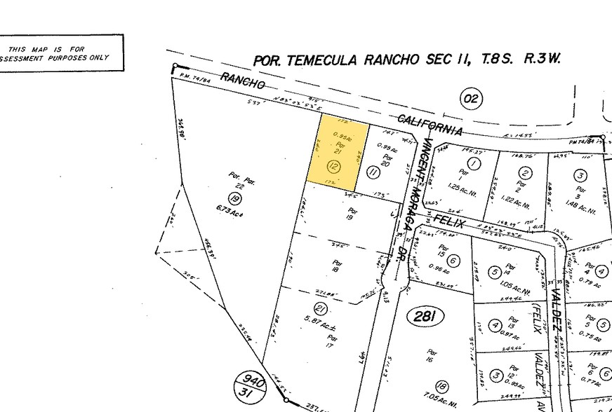 28441 Rancho California Rd, Temecula, CA à louer - Plan cadastral - Image 1 de 5