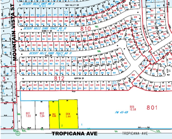4670 E Tropicana Ave, Las Vegas, NV à louer - Plan cadastral - Image 2 de 16